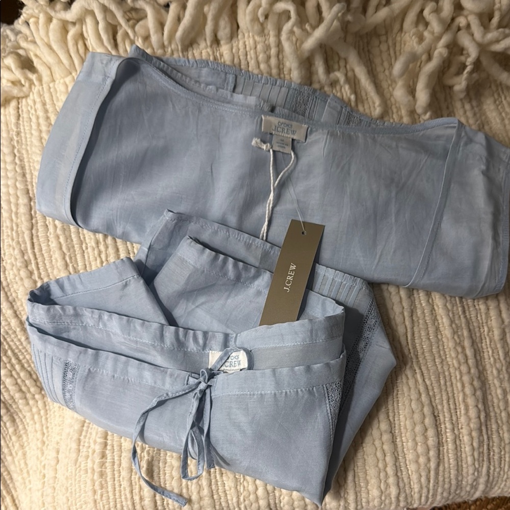 J. Crew silk and cotton pj